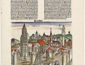 SCHEDEL, H. -  Parisius & Maguncia. [Paris & Mayence] Folio XXXIX.